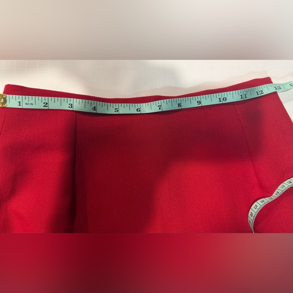 Chic Red Pencil Skirt for Women - Picture 5 of 7